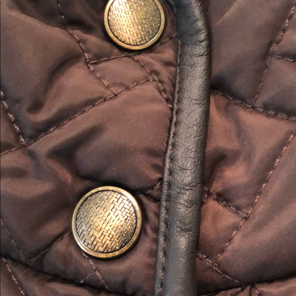 2X 🥰HP🎉Cole Haan Leather Trimmed Jacket - Picture 8 of 15